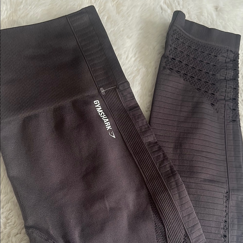 Gymshark  Black Grey Leggings NWOT